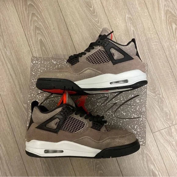 These are Jordan 4 taupe haze retro 4a